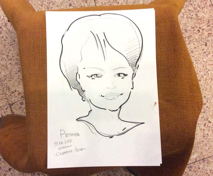 Набросок маркером Регины на формате А4